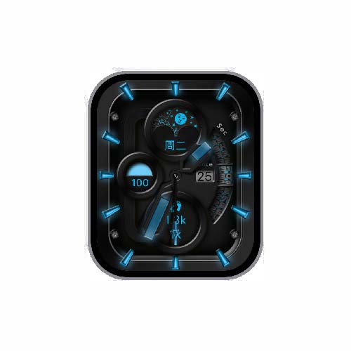 简约指针运动表盘