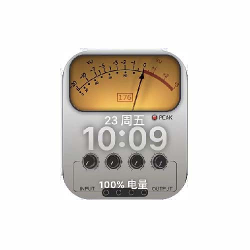 简约数字仪表背景原生表盘