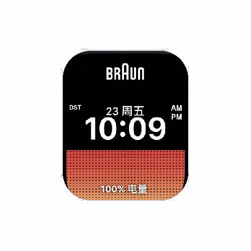 braun数字人像表盘