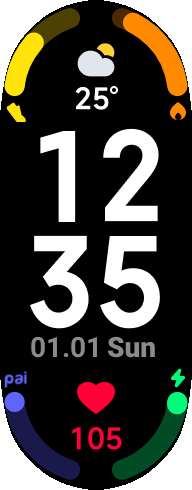 Xiaomi Smart Band 7 手表表盘