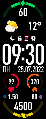 Xiaomi Smart Band 7 手表表盘