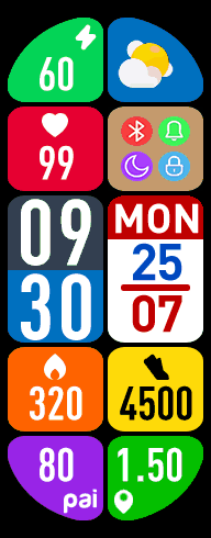 Xiaomi Smart Band 7 手表表盘