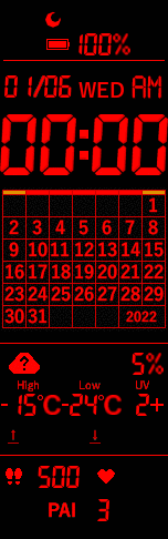 Xiaomi Mi Band 6 手表表盘