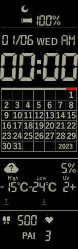 Xiaomi Mi Band 6 手表表盘