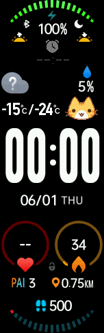 Xiaomi Mi Band 6 手表表盘