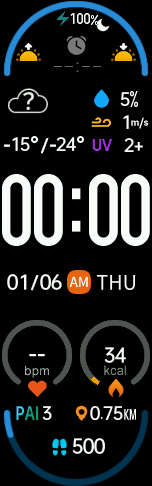 Xiaomi Mi Band 6 手表表盘