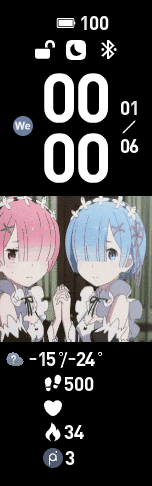 Xiaomi Mi Band 6 手表表盘