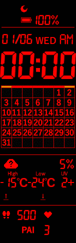 Xiaomi Mi Band 6 手表表盘