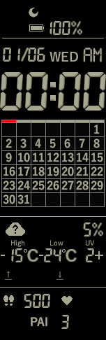 Xiaomi Mi Band 6 手表表盘