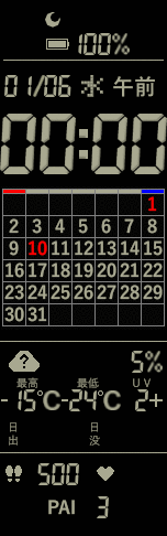 Xiaomi Mi Band 6 手表表盘