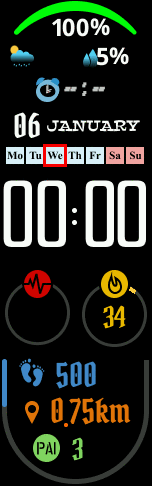 Xiaomi Mi Band 6 手表表盘