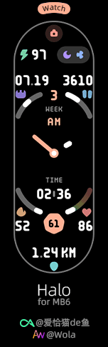 Xiaomi Mi Band 6 手表表盘