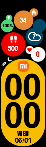 Xiaomi Mi Band 6 手表表盘