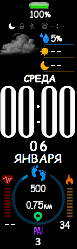 Xiaomi Mi Band 6 手表表盘