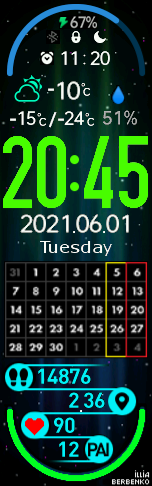 Xiaomi Mi Band 6 手表表盘