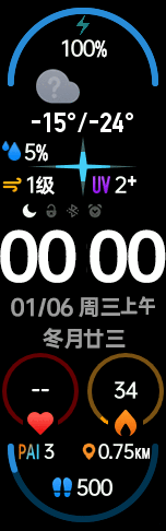 Xiaomi Mi Band 6 手表表盘