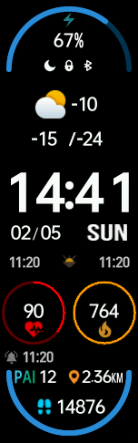 Xiaomi Mi Band 6 手表表盘