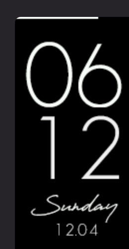 Xiaomi Mi Band 4 手表表盘