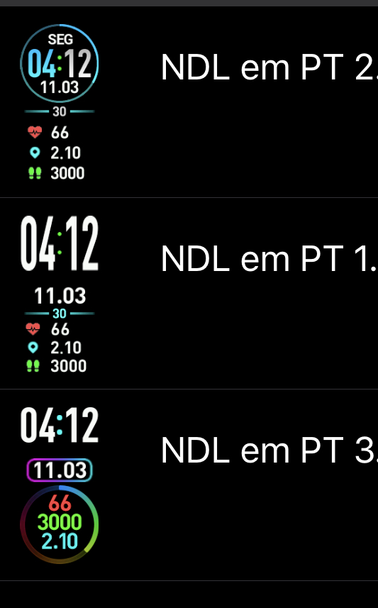 Xiaomi Mi Band 4 手表表盘