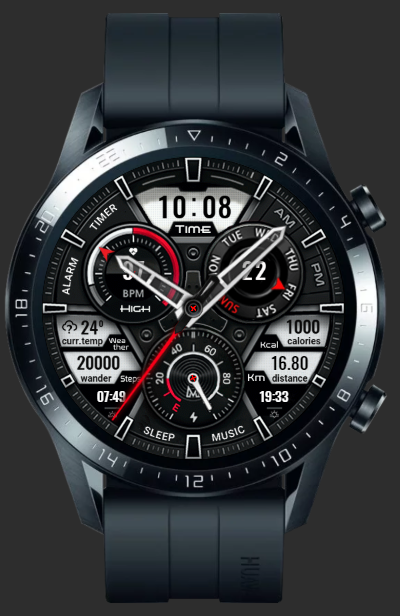 华为Huawei Watch GT/GT 2 46mm GT / GT 2 46mm手表表盘