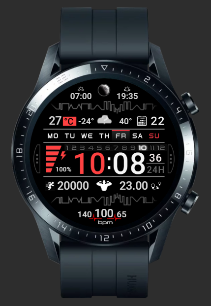 华为Huawei Watch GT/GT 2 46mm GT / GT 2 46mm手表表盘