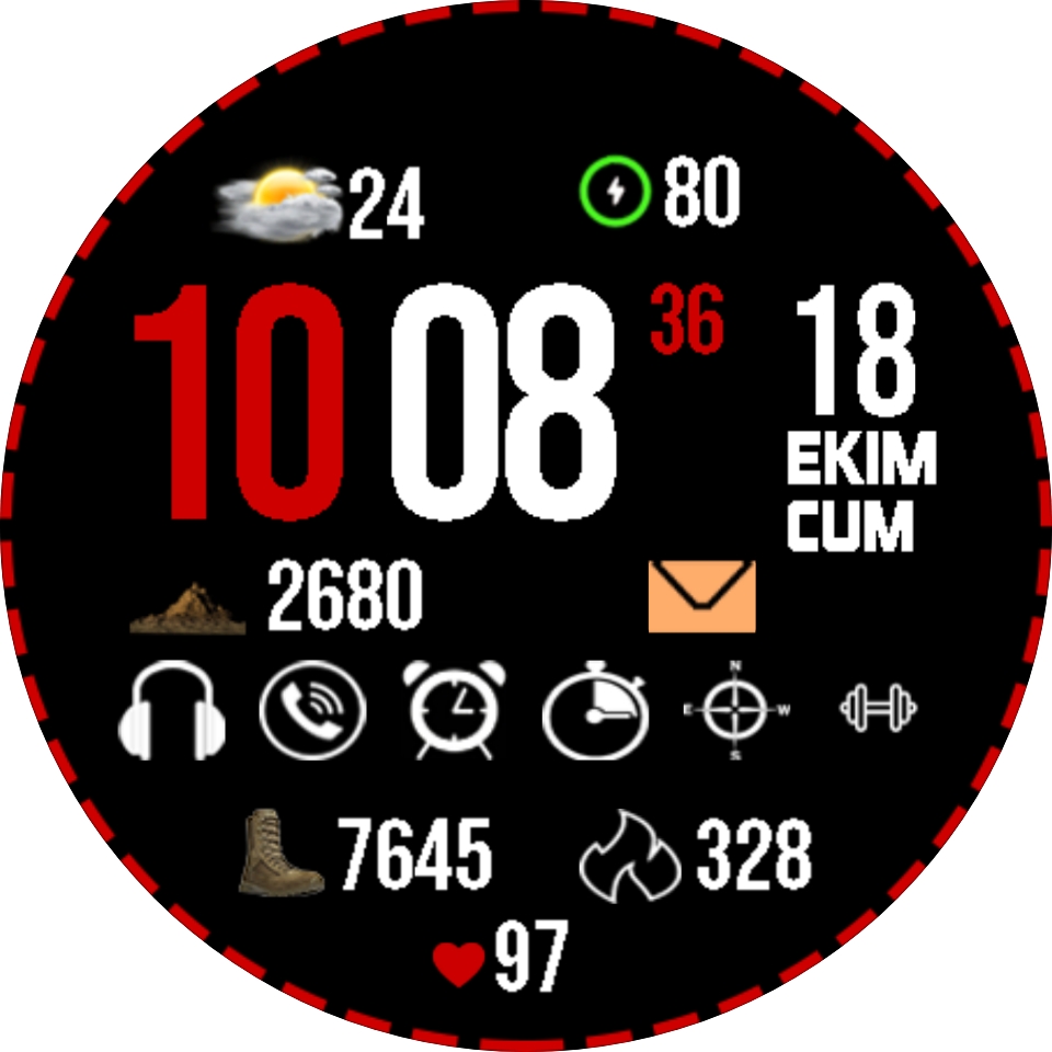 华为Huawei Watch GT/GT 2 46mm GT / GT 2 46mm手表表盘