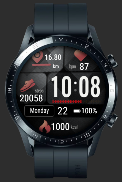 华为Huawei Watch GT/GT 2 46mm GT / GT 2 46mm手表表盘