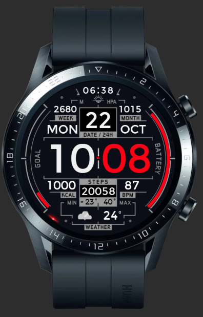 华为Huawei Watch GT/GT 2 46mm GT / GT 2 46mm手表表盘