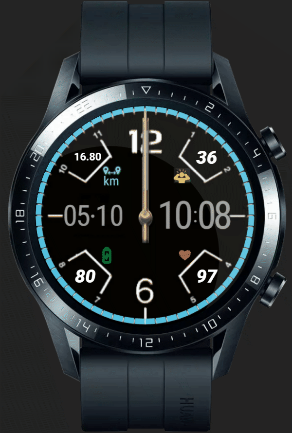 华为Huawei Watch GT/GT 2 46mm GT / GT 2 46mm手表表盘
