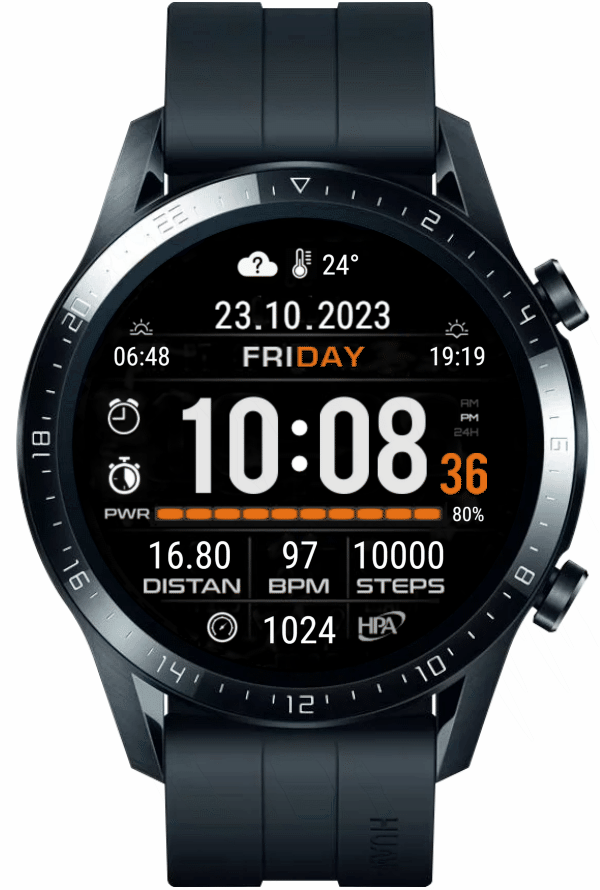 华为Huawei Watch GT/GT 2 46mm GT / GT 2 46mm手表表盘