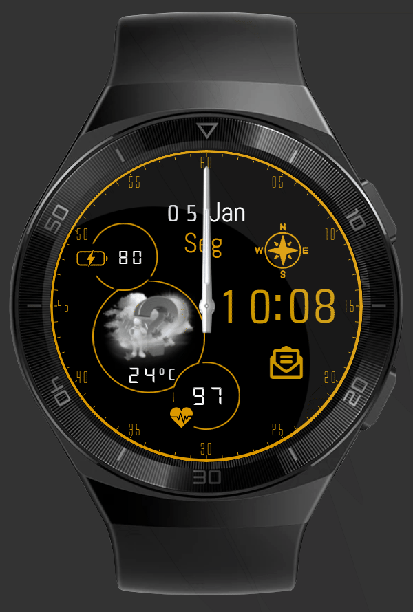 华为Huawei Watch GT/GT 2 46mm GT / GT 2 46mm手表表盘