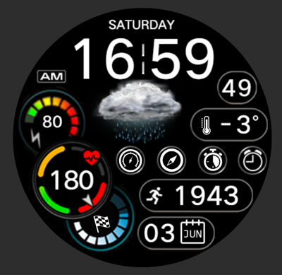 华为Huawei Watch GT/GT 2 46mm GT / GT 2 46mm手表表盘