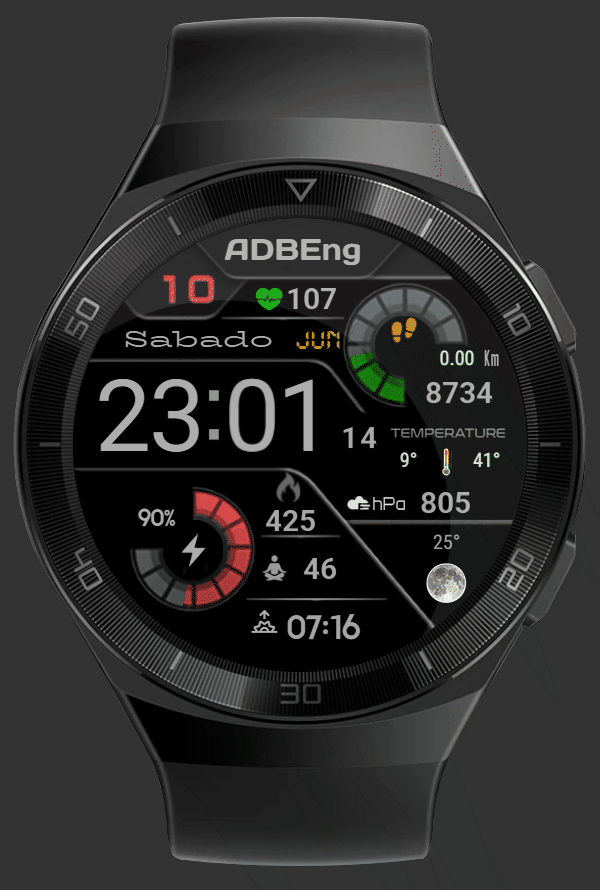 华为Huawei Watch GT/GT 2 46mm GT / GT 2 46mm手表表盘