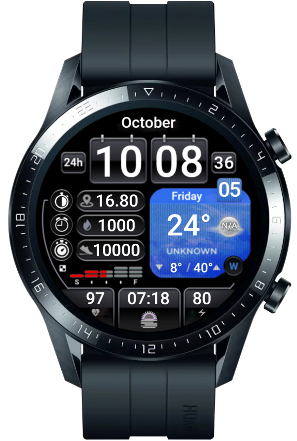 华为Huawei Watch GT/GT 2 46mm GT / GT 2 46mm手表表盘