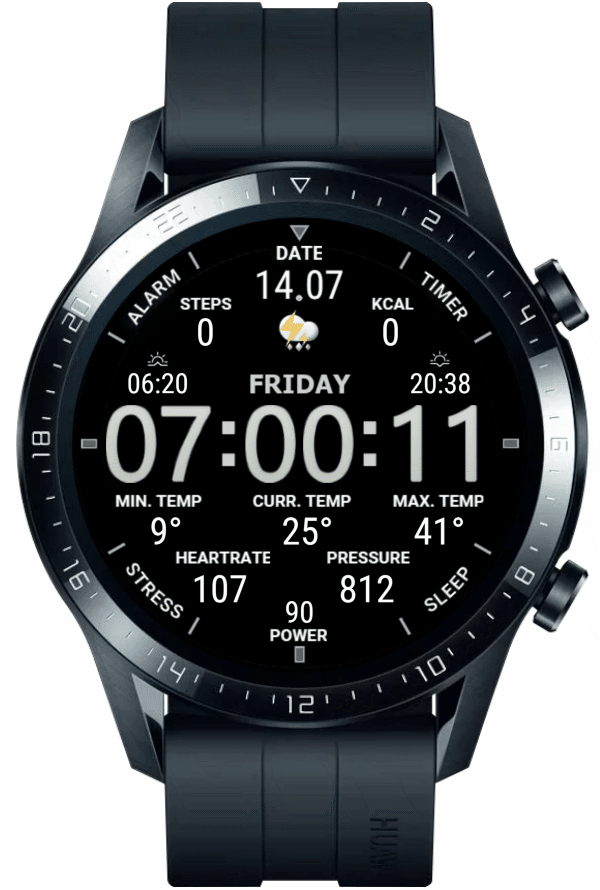 华为Huawei Watch GT/GT 2 46mm GT / GT 2 46mm手表表盘