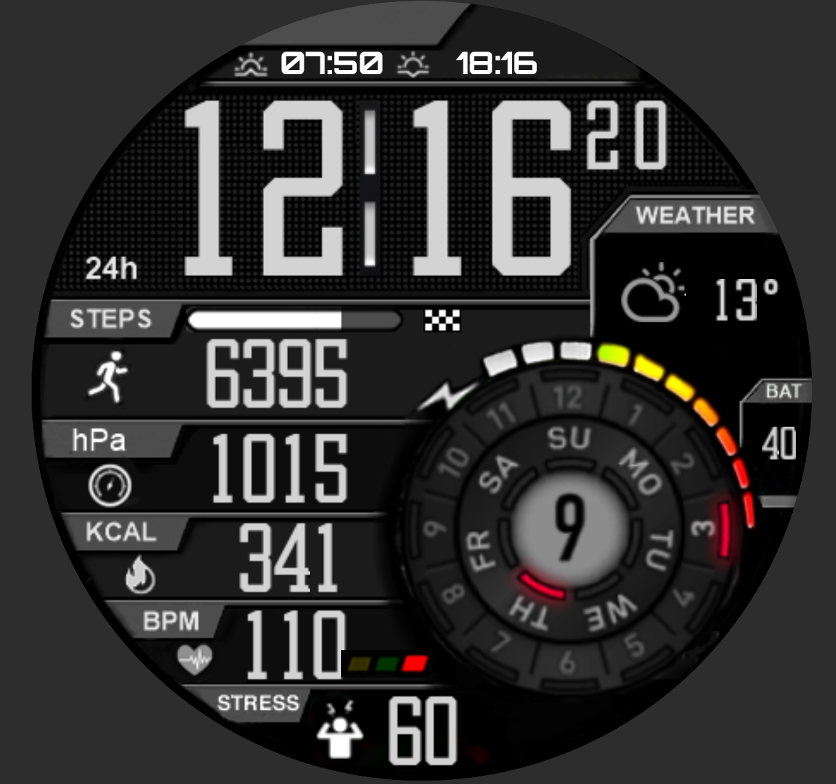 华为Huawei Watch GT/GT 2 46mm GT / GT 2 46mm手表表盘