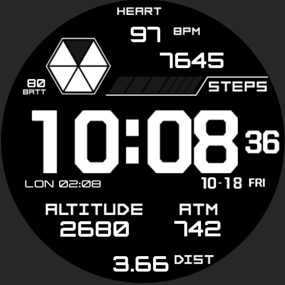 华为Huawei Watch GT/GT 2 46mm GT / GT 2 46mm手表表盘