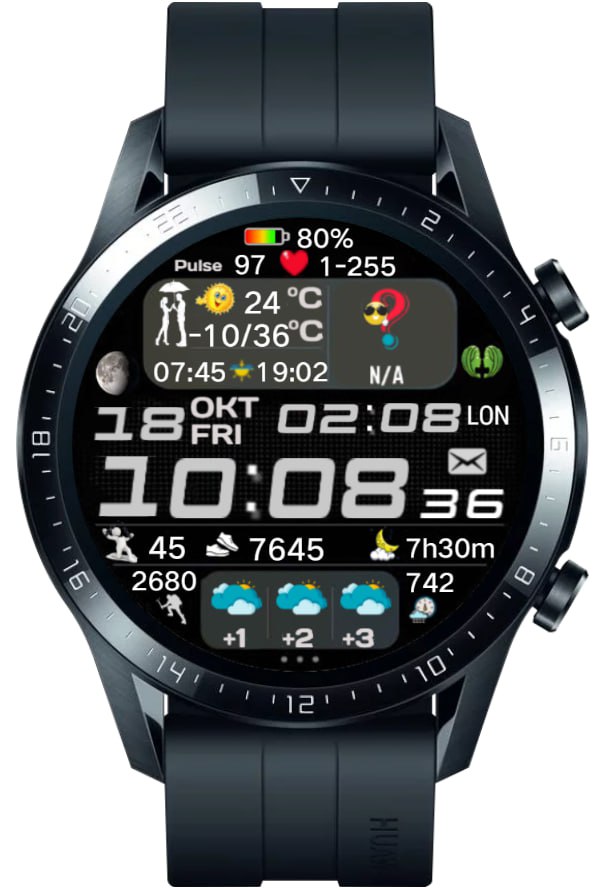 华为Huawei Watch GT/GT 2 46mm GT / GT 2 46mm手表表盘