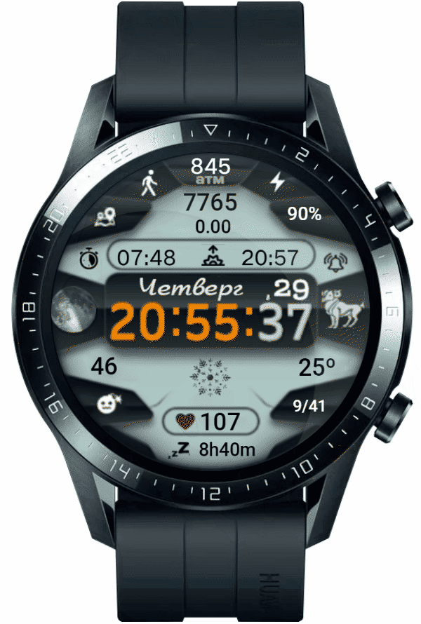 华为Huawei Watch GT/GT 2 46mm GT / GT 2 46mm手表表盘