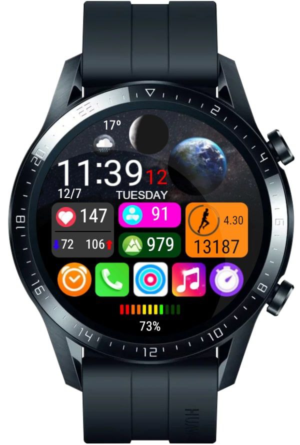 华为Huawei Watch GT/GT 2 46mm GT / GT 2 46mm手表表盘