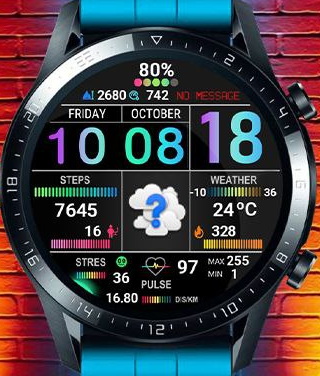 华为Huawei Watch GT/GT 2 46mm GT / GT 2 46mm手表表盘