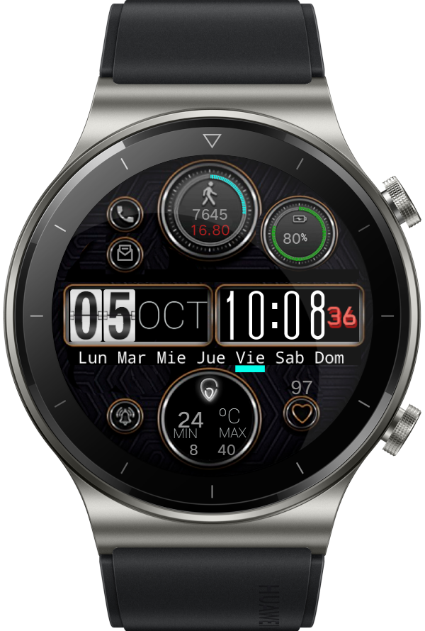 华为Huawei Watch GT/GT 2 46mm GT / GT 2 46mm手表表盘