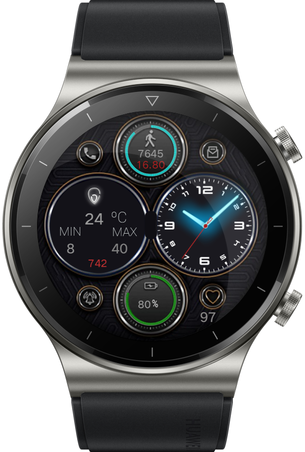 华为Huawei Watch GT/GT 2 46mm GT / GT 2 46mm手表表盘