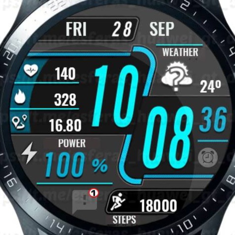 华为Huawei Watch GT/GT 2 46mm GT / GT 2 46mm手表表盘