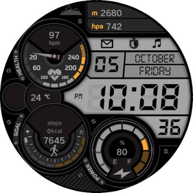 华为Huawei Watch GT/GT 2 46mm GT / GT 2 46mm手表表盘