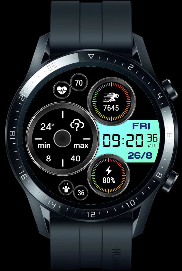 华为Huawei Watch GT/GT 2 46mm GT / GT 2 46mm手表表盘