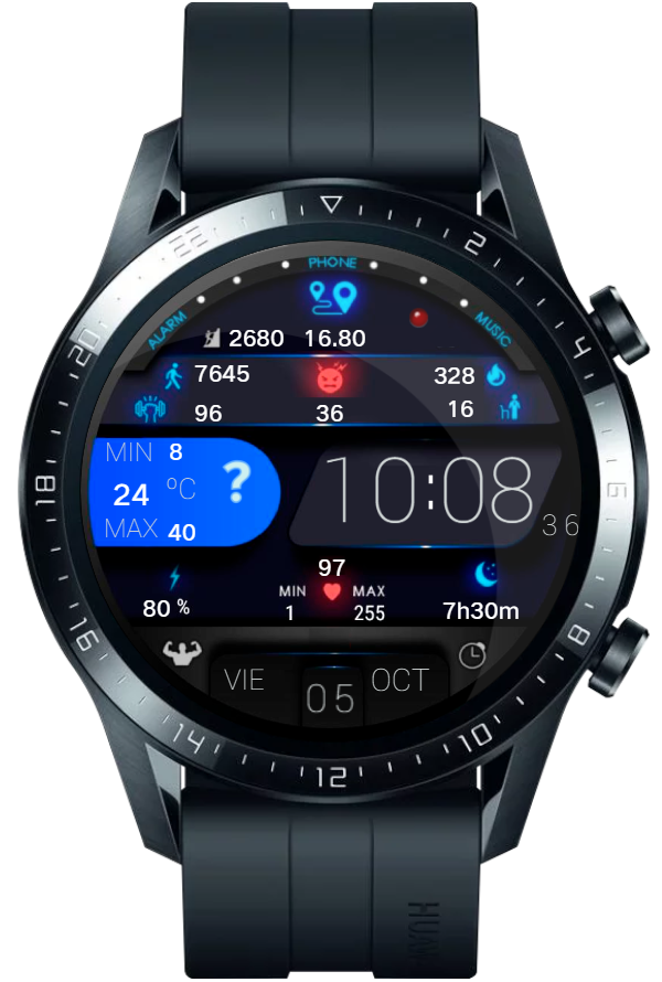 华为Huawei Watch GT/GT 2 46mm GT / GT 2 46mm手表表盘