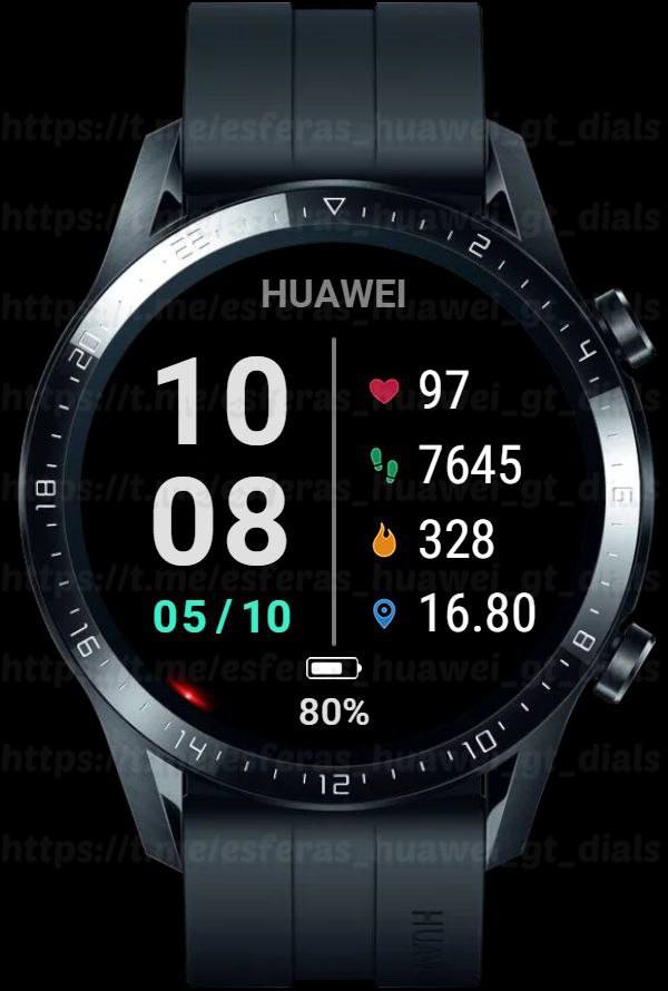 华为Huawei Watch GT/GT 2 46mm GT / GT 2 46mm手表表盘
