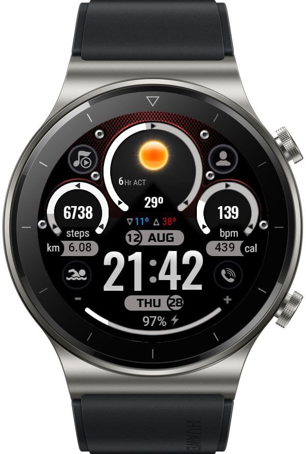 华为Huawei Watch GT/GT 2 46mm GT / GT 2 46mm手表表盘