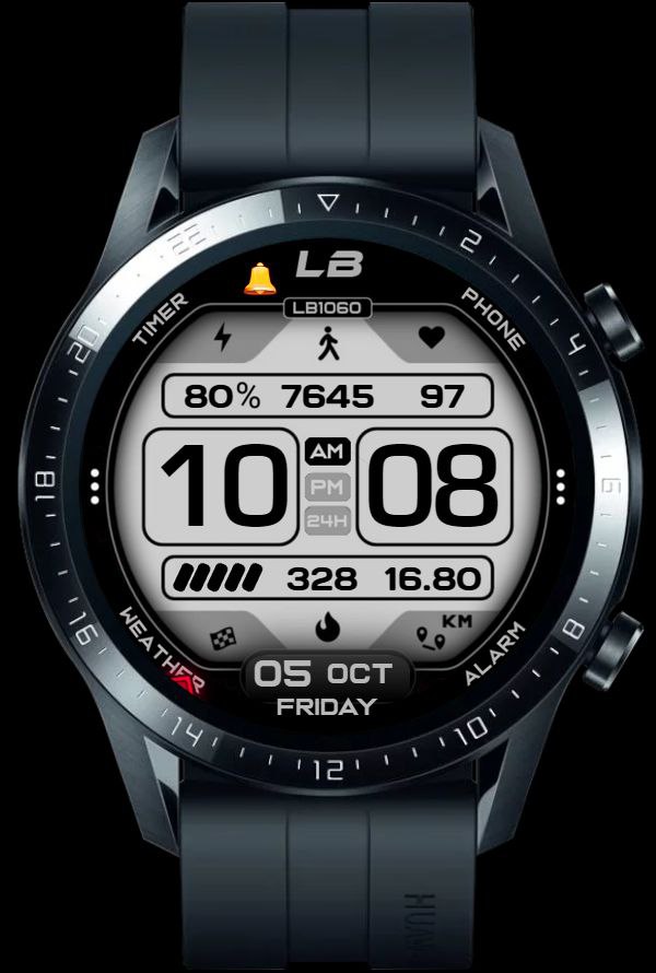 华为Huawei Watch GT/GT 2 46mm GT / GT 2 46mm手表表盘